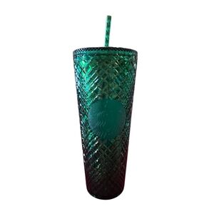 Starbucks Green Tumbler with Straw